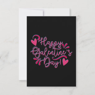 ¡Feliz Día de Galentine!   Negro y rosa