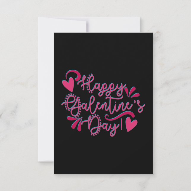 ¡Feliz Día de Galentine! | Negro y rosa (Anverso)