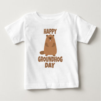 Feliz día de Groundhog camiseta clásica