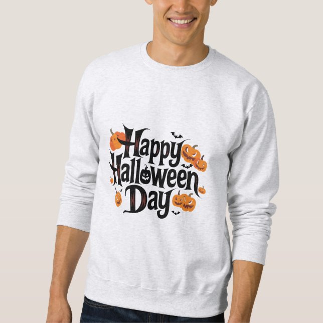 Feliz día de Halloween Sudadera  (Anverso)