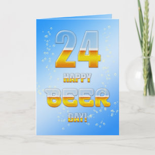 Feliz Día de la Cerveza, tarjeta de cumpleaños 24