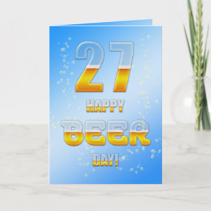 Feliz Día de la Cerveza, tarjeta de cumpleaños 27