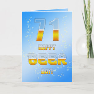 Feliz Día de la Cerveza, tarjeta de cumpleaños 71