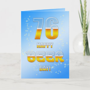 Feliz Día de la Cerveza, tarjeta de cumpleaños 76