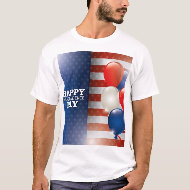 Feliz Día de la Independencia, diseño de camisetas (Anverso)