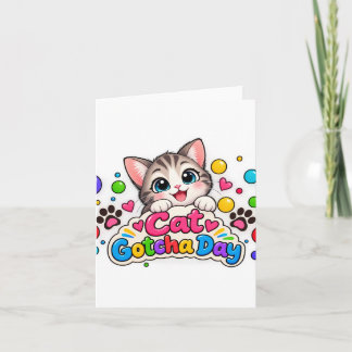 Feliz Día de la Llegada - Tarjeta de adopción con