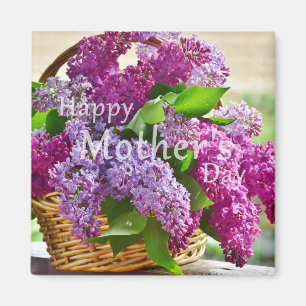 Feliz Día de la Madre a 2 pulgadas de imán cuadr