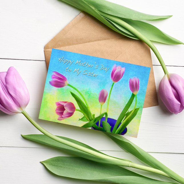 Feliz día de la madre a mi hermana tarjeta de tuli (Subido por el creador)