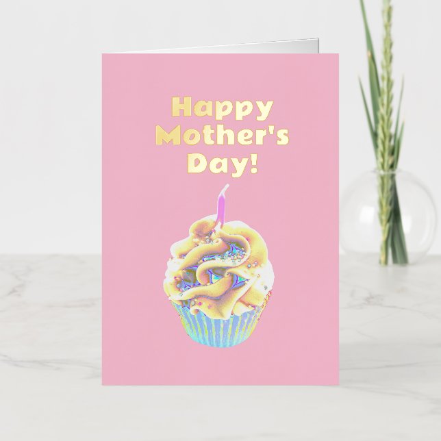 ¡Feliz Día de la Madre! Arte de pasteles (Anverso)