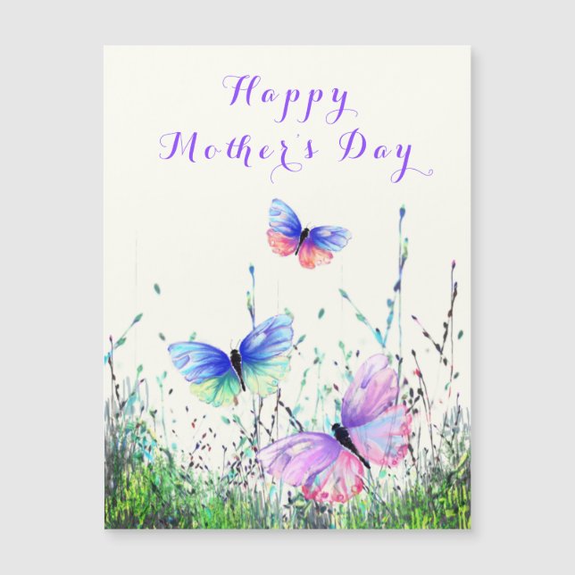 Feliz Día de la Madre Butterflies Joy de primavera (Anverso)