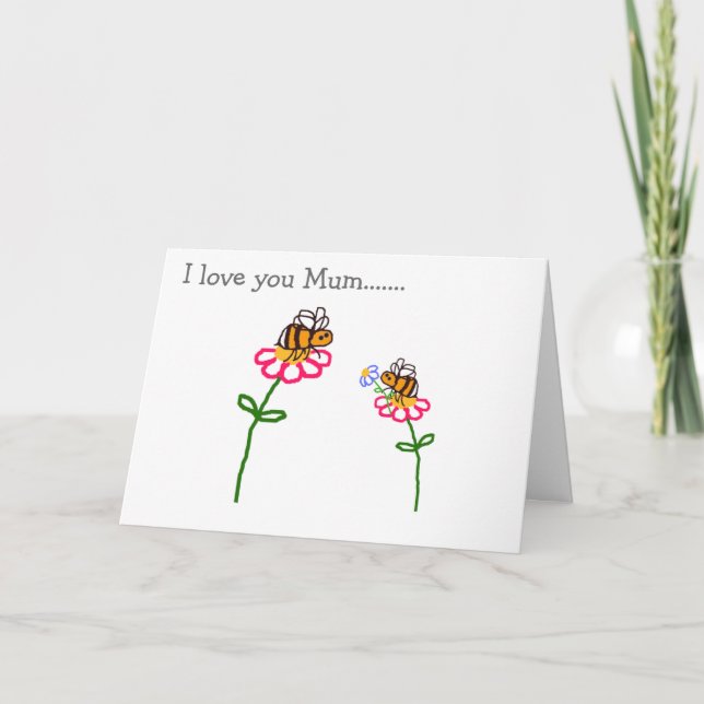 Feliz Día de la Madre BuzzAboutBees Tarjeta de fel (Anverso)