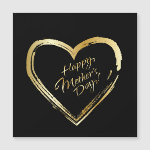Feliz Día de la Madre Corazón de Oro una tarjeta m