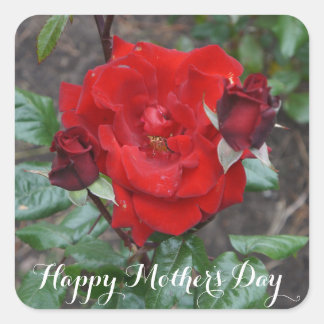 Feliz Día de la Madre Crimson Bouquet #1 Pegatinas