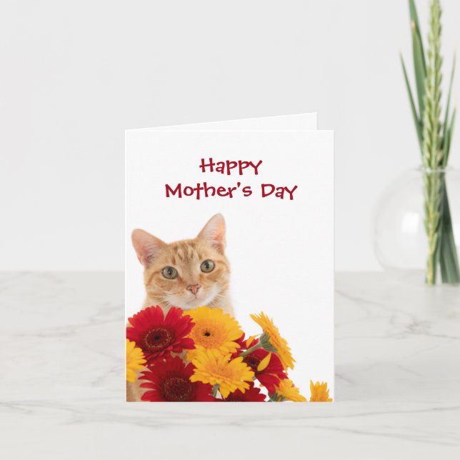 Feliz Día de la Madre Cute tarjeta de saludo de ga (Anverso)
