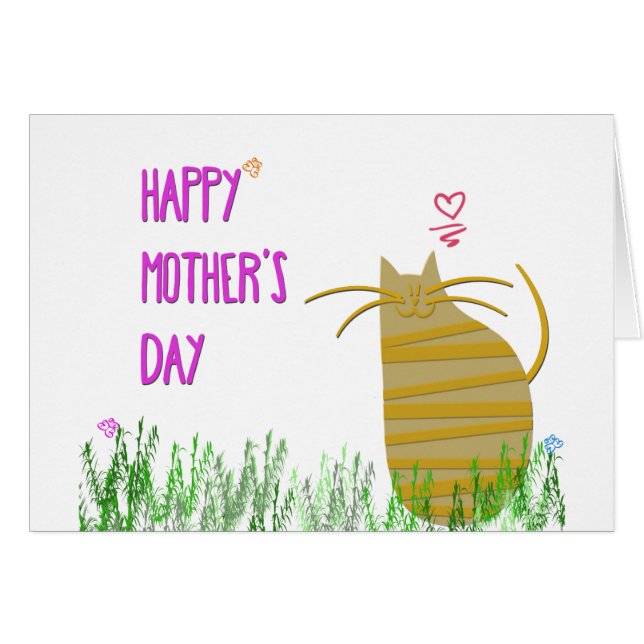 Feliz Día de la Madre | Del gato (Anverso (Horizontal))