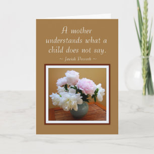 Feliz día de la madre desde la tarjeta de los hijo