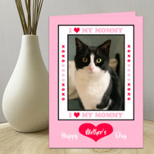 Feliz Día de la Madre desde la tarjeta del gato — 