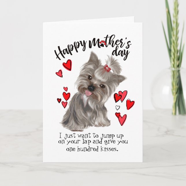 Feliz Día de la Madre desde tu tarjeta de perro yo (Anverso)