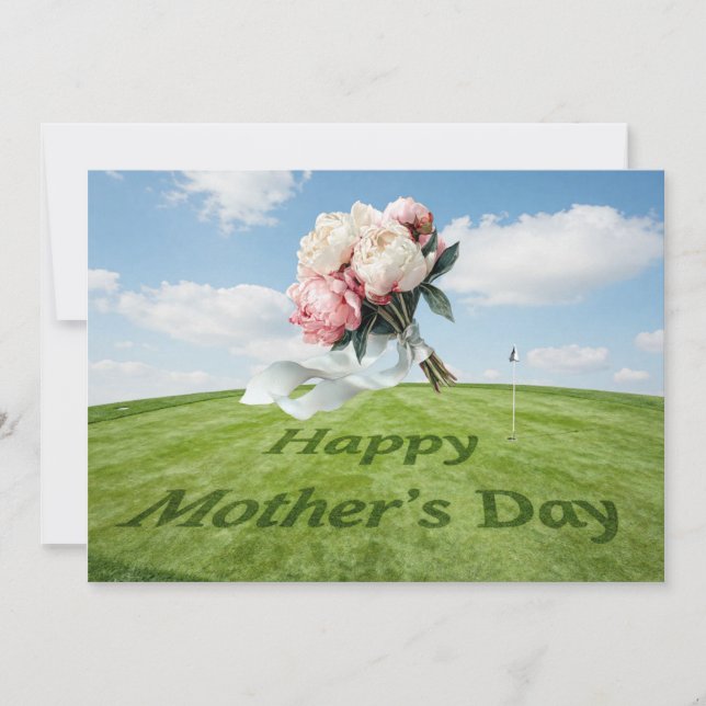 Feliz Día de la Madre en campo de golf (Anverso)