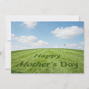Feliz Día de la Madre en el campo de golf