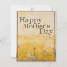 Feliz Día de la Madre en la pradera de flores de é