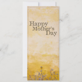 Feliz Día de la Madre en la pradera de flores de é