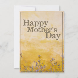 Feliz Día de la Madre en la pradera de flores de é