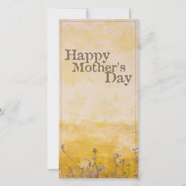 Feliz Día de la Madre en la pradera de flores de é (Anverso)
