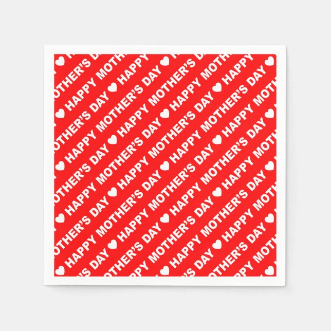 Feliz Día de la Madre en la servilleta del periódi (Anverso)