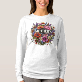 "Feliz Día de la Madre Flor salvaje camiseta de ma