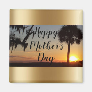Feliz Día de la Madre, imán de oro