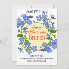 Feliz Día de la Madre Invitación floral de brunch
