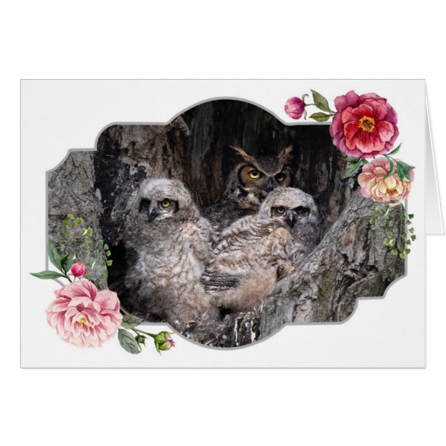 Feliz Día de la Madre, Lechuzas (Anverso (Horizontal))