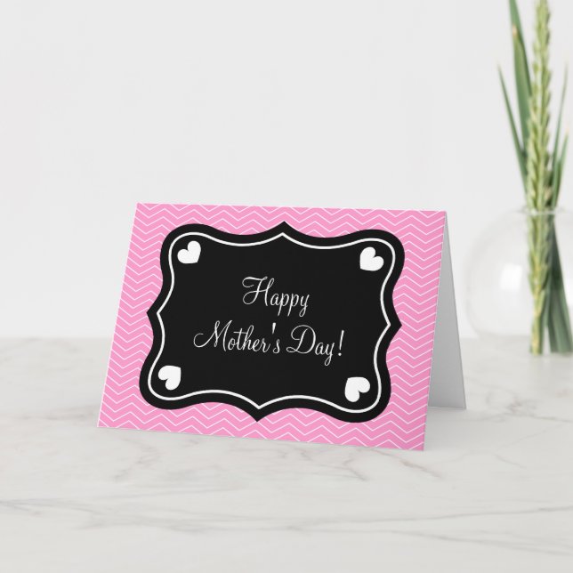 Feliz Día de la Madre linda tarjeta de saludo pers (Anverso)