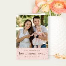 Feliz Día de la Madre o tarjeta de felicitación de