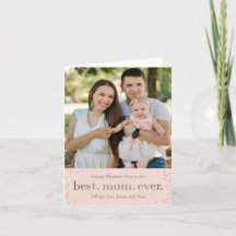 Feliz Día de la Madre o tarjeta de felicitación de