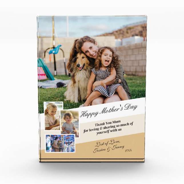 Feliz Día de la Madre Pantalla de Collage de fotos (Anverso)