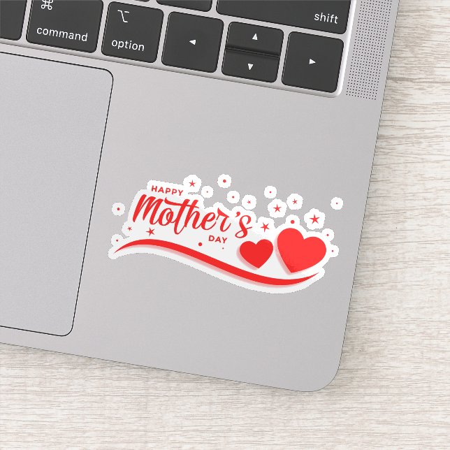 Feliz día de la madre pegatina (Detalle)