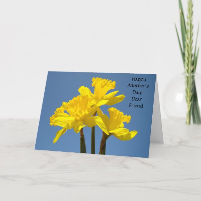 ¡Feliz Día de la Madre! Querido amigo tarjetas Nar (Anverso)