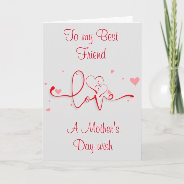 FELIZ DÍA DE LA MADRE **SISTER** TARJETA DEL DÍA D (Anverso)