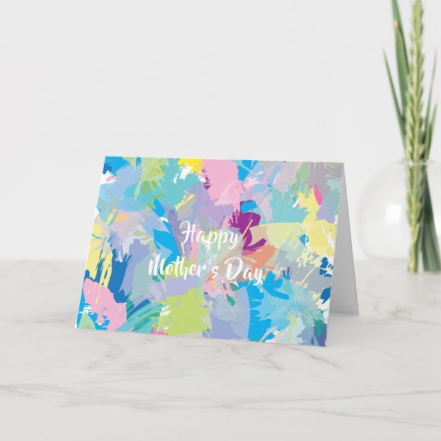 Feliz Día de la Madre ❤️ tarjeta abstracta moderna (Anverso)