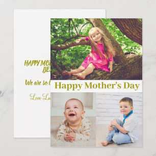 Feliz Día de la Madre Tarjeta de Collage de fotos