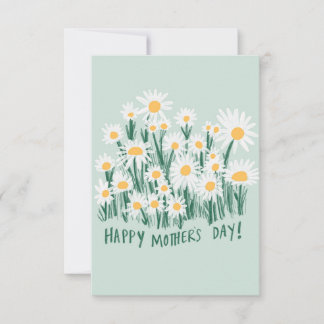 Feliz Día de la Madre Tarjeta de Daisy