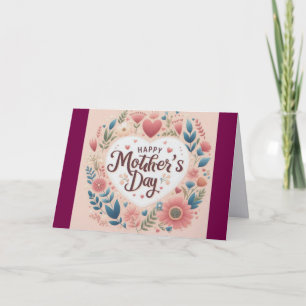 Feliz Día de la Madre Tarjeta de Felicitación Cora