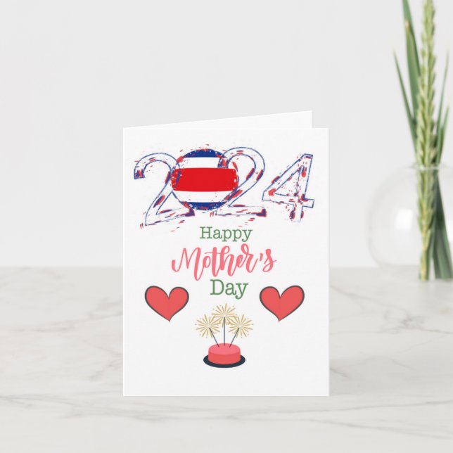 Feliz Día de la Madre Tarjeta de felicitación "Cos (Anverso)