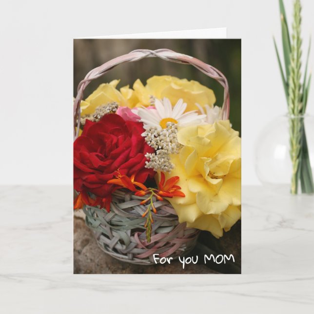 Feliz Día de la Madre Tarjeta de felicitación dobl (Anverso)