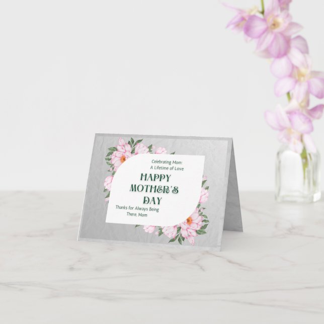 Feliz Día de la Madre Tarjeta de felicitación dobl (Orquídea)