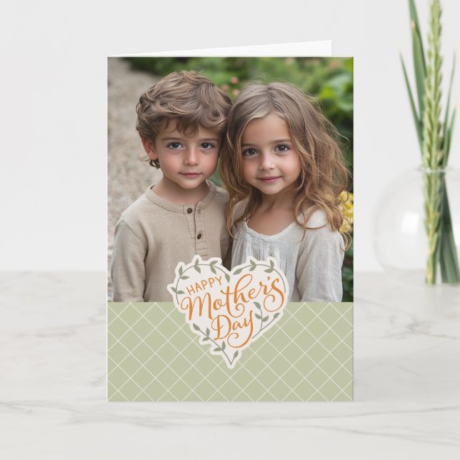 Feliz Día de la Madre Tarjeta de felicitación dobl (Anverso)