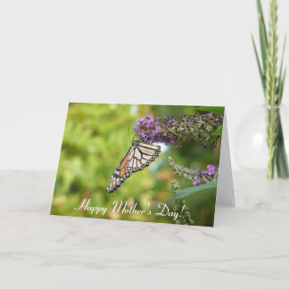 Feliz Día de la Madre Tarjeta de Mariposa Monarca