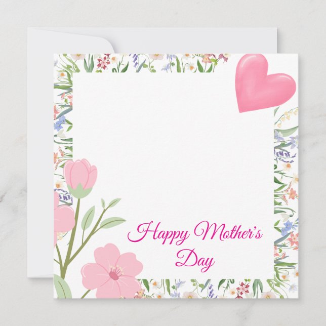 Feliz Día de la Madre - Tarjeta Elegante (Anverso)